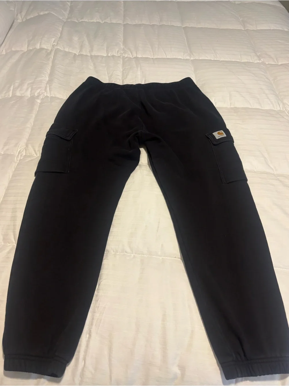 Carhartt Work in Progress Black Cargo Sweatpants Size Medium (Fits like Large)